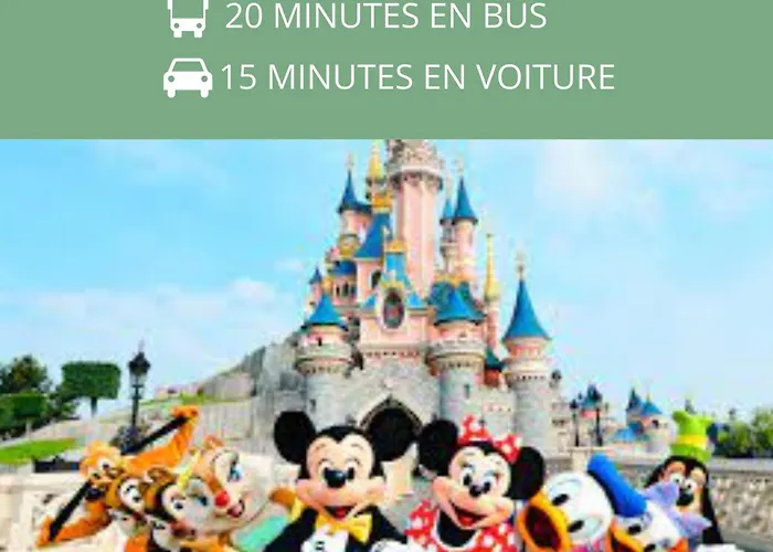 Coeur De Ville Avec Parking+Gare A Proximite De Disney Et Paris